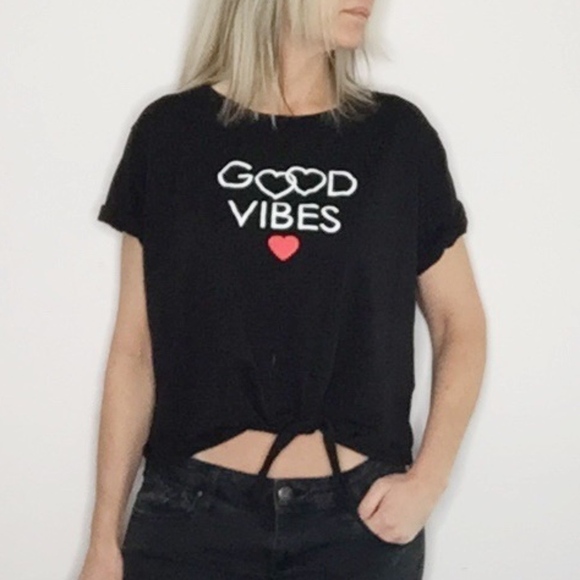 FRENCH PASTRY | Black tie front graphic tee - Picture 1 of 5